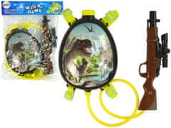 Lean-toys Vízipisztoly barna Magazin hátizsákban nadrágtartó Dinoszauruszok zöld