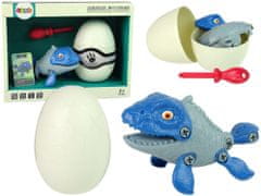 shumee Mosasaur Dinosaur Kit Egg DIY csavarhúzóval, kék