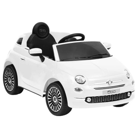 shumee Fiat 500 fehér gyermek elektromos autó