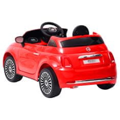 Greatstore Fiat 500 piros gyermek elektromos autó