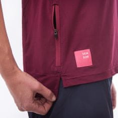 Sensor Női tollmintával rendelkező trikó HELIUM, bordó, XL