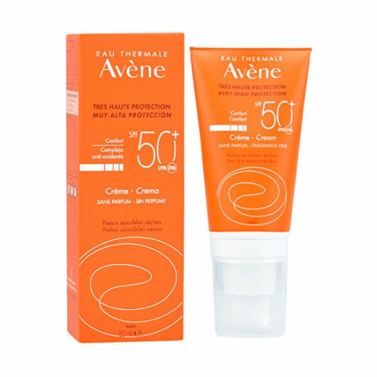 Avéne Parfüm mentes bőrvédő krém száraz és érzékeny bőrre SPF50+ (Very High Protection Cream) 50 ml