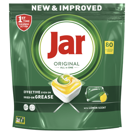 Jar Original All in One automata mosogatógép kapszula citrom, 80 db