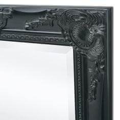 shumee 100x50 cm fekete barokk stílusú fali tükör