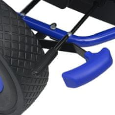 Greatstore pedálos gokart kocsi állítható üléssel kék