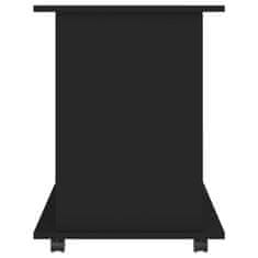 shumee fekete forgácslap kerekes szekrény 60 x 45 x 60 cm