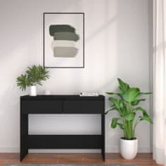 shumee fekete forgácslap tálalóasztal 100 x 35 x 76,5 cm