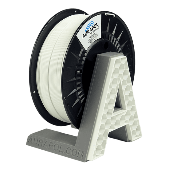 Aurapol PLA 3D Filament White 1 kg 1,75 mm