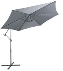 Linder Exclusiv Kerti napernyő konzolos 300 cm Sötétszürke