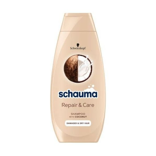Schauma Sampon Shea vajjal és kókuszkivonattal Repair & Care (Shampoo) 400 ml
