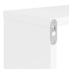 Greatstore 4 db fehér forgácslap fali kockapolc 80 x 15 x 26,5 cm