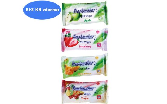 Freshmaker zsebnedves törlőkendő 15 db gyümölcs (6+2 ingyen)