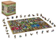 Wooden city Fa puzzle Library 2 az 1-ben, 1010 darab ECO
