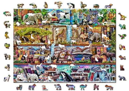 Wooden city Fából készült puzzle Csodálatos állatvilág 2 az 1-ben, 1010 darab ECO