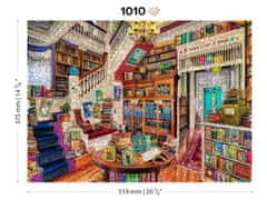 Wooden city Fa puzzle Kívánság a könyvesboltban 2 az 1-ben, 1010 darab ECO
