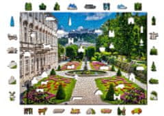 Wooden city Fa puzzle Mirabell palota és salzburgi kastély 2 az 1-ben, 1010 darab ECO