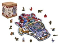 Wooden city Fa puzzle Titkos öntözőkanna 250 db ECO