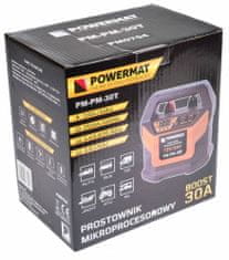 Powermat Akkumulátor egyenirányító, 12V 24V 30A 8 töltési fokozat