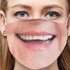 ALI 02C Fun Face Mask 3D Print - Smile