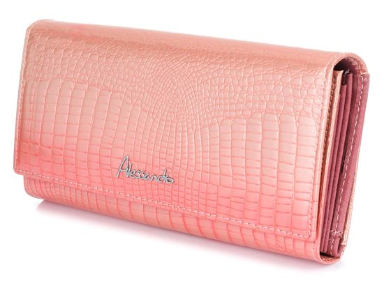 Alessandro Paoli G07 Női bőr pénztárca rózsaszín