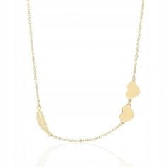 Xuping Jewelry NST1192 Női sebészeti acél aranyozott nyaklánc