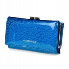 Alessandro Paoli G51 női RFD bőr pénztárca kék