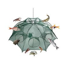 Netscroll Egy esernyő alakú horgászháló halakhoz és rákokhoz, NetFish