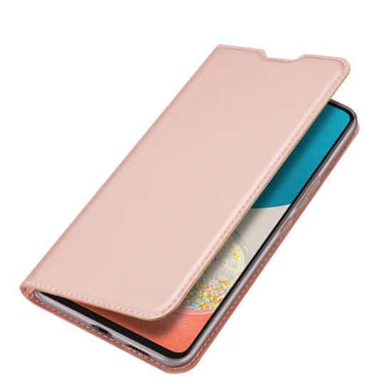 Dux Ducis Skin Pro bőr könyvtok Samsung Galaxy A53 5G, rózsaszín