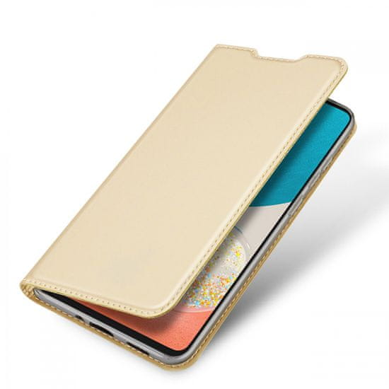 Dux Ducis Skin Pro bőr könyvtok Samsung Galaxy A73, arany