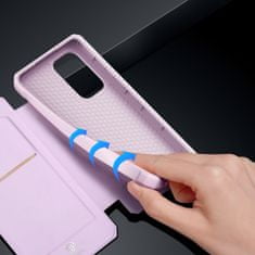 Dux Ducis Skin X bőr könyvtok Samsung Galaxy A73, rózsaszín