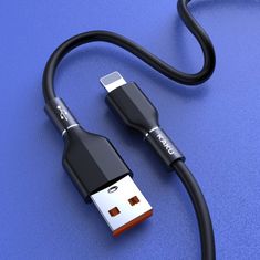 Kaku KSC-452 kábel USB / Lightning 3.2A 1.2m, fekete