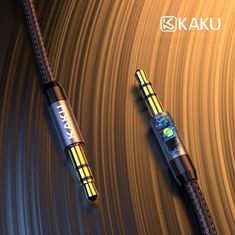 Kaku KSC-389 audio kábel 3.5mm mini jack M/M 1m, fekete