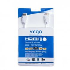VEGA HDMI kábel 10,2 Gb / s 10 m fehér AA-1071