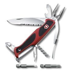 Victorinox 0.9728.WC RangerGrip 174 Handyman multifunkciós kés 130 mm, fekete-piros, 17 funkció
