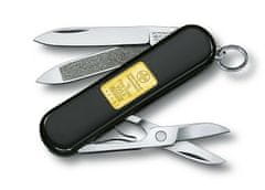 Victorinox 0.6203.87 Classic Gold Ingot multifunkcionális kés 58 mm, fekete, arany tégla, 7 funkció