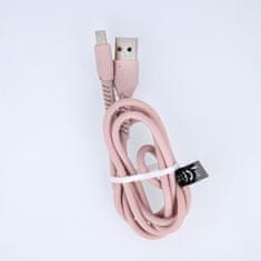maXlife MXUC-04 USB-C kábel 1 m OEM0100850 rózsaszín