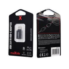 TKG Adapter: MaxLife - USB / TYPE-C (USB-C), fekete adapter