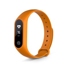 Hellowatch M2 pulzusmérő, fitness okoskarkötő - Narancs