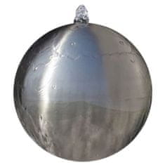 Vidaxl kerti gömb alakú rozsdamentes acél szökőkút LED-fényekkel 20 cm 41677