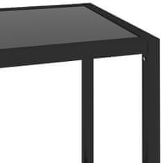 shumee átlátszó-fekete edzett üveg tálalóasztal 100 x 36 x 90 cm