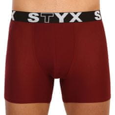 Styx Borszínű long férfi boxeralsó sport gumi (U1060) - méret S