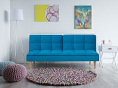 Beliani Ággyá alakítható kanapé kék színben SILJAN