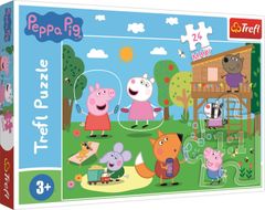 Trefl Puzzle Peppa Pig: Szórakozás a fűben MAXI 24 db