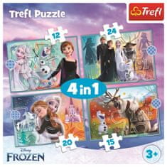 Trefl Puzzle Ice Kingdom: Amazing World 4 az 1-ben (12,15,20,24 darab)