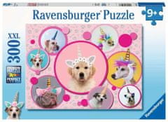 Ravensburger Puzzle Aranyos kutya unikornisok XXL 300 db