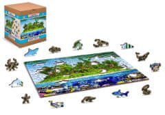 Wooden city Fa puzzle Egzotikus kincses sziget 2 az 1-ben 200 darab ECO