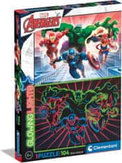 Clementoni Világító puzzle Marvel: Bosszúállók 104 darab
