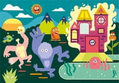 Clementoni Világító puzzle Monsters 104 darab