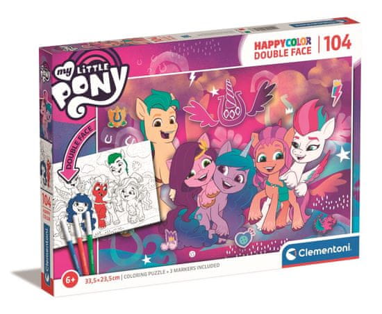 Clementoni Kétoldalas puzzle My Little Pony 104 darab