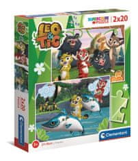 Clementoni Leo és Tig puzzle 2x20 darab